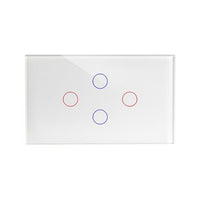 מתג חכם 4 לחצנים 3 מודול לבן WIFI